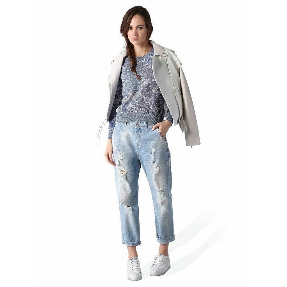DIESEL Women's Blue M-bandana Sweater Size XS M L $178 DL9 - Picture 4 of 12